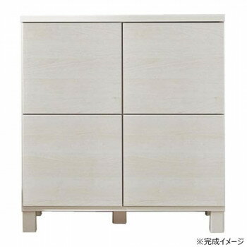 日本製組立家具 リビングボード 収納キャビネット CO-NC-8075CB ホワイト【メーカー直送：代金引換不可：同梱不可】【北海道・沖縄・離島は配達不可】