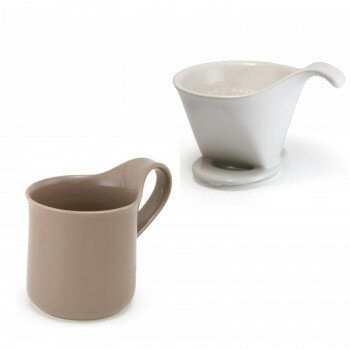 ZERO JAPAN(ゼロジャパン) ドリッパー＆カフェマグセット ドリッパートレイ付 DMZ-16 WH/OOG【メーカー..