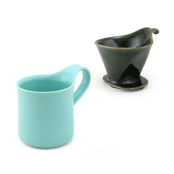 ZERO JAPAN(ゼロジャパン) ドリッパー＆カフェマグセット ドリッパートレイ付 DMZ-16 AGN/AM【メーカー..