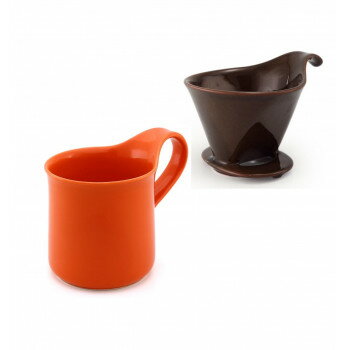 ZERO JAPAN(ゼロジャパン) ドリッパー＆カフェマグセット ドリッパートレイ付 DMZ-16 CBR/TG【メーカー直送：代金引換不可：同梱不可】【北海道・沖縄・離島は配達不可】