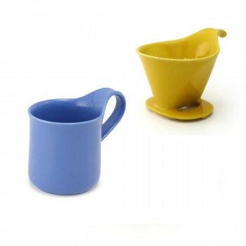 ZERO JAPAN(ゼロジャパン) ドリッパー＆カフェマグセット ドリッパートレイ付 DMZ-16 YP/BB【メーカー..