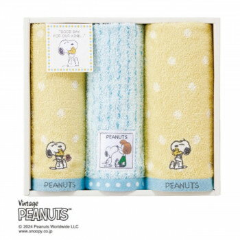 スヌーピー フェイス・ウォッシュタオルセット TT84253054 4086-032【メーカー直送：代金引換不可：同梱不可】【北海道・沖縄・離島は配達不可】