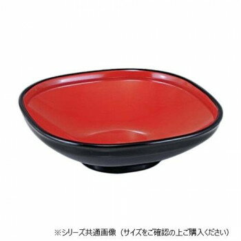 福井クラフト 6.5寸角ふるさと鉢 黒内朱 45023310【メーカー直送：代金引換不可：同梱不可】【北海道・沖縄・離島は配達不可】