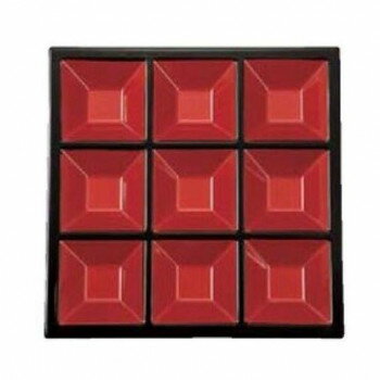 福井クラフト　A8.5用九ッ仕切り 朱天黒(裏黒) 23025540【メーカー直送：代金引換不可：同梱不可】【北..
