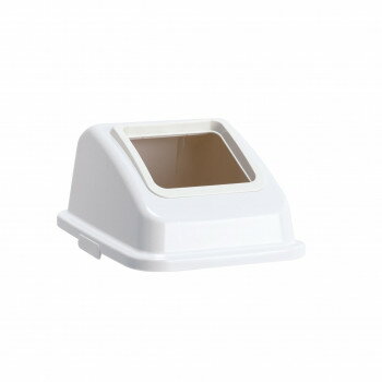 エコ分別カラーペールW45 オープン プラスチック 白 DS1946148【メーカー直送：代...
