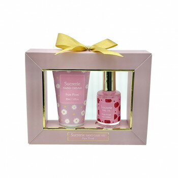 Sucrerie シュクルリー ハンドケアセット ピンク ピュアフローラルの香り【メーカー直送：代金引換不可：同梱不可】【北海道・沖縄・離島は配達不可】