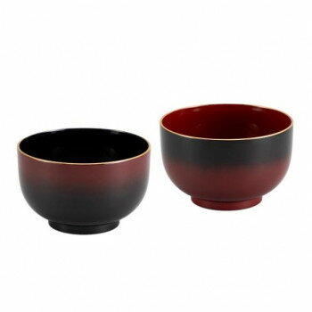 ぼかし塗 お好み椀ペア 2624【メーカー直送：代金引換不可：同梱不可】【北海道・沖縄・離島は配達不可】
