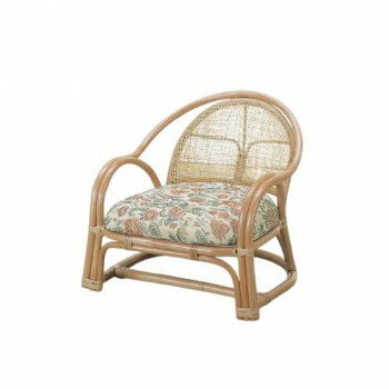 今枝商店 Romantic Rattan 籐アームチェアー ロータイプ BL100【メーカー直送：代金引換不可：同梱不可】【北海道・沖縄・離島は配達不可】