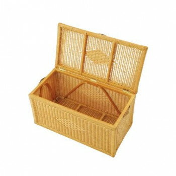 樂天商城 - 今枝商店　Romantic Rattan　籐フタ付バスケット　　E13【メーカー直送：代金引換不可：同梱不可】【北海道・沖縄・離島は配達不可】