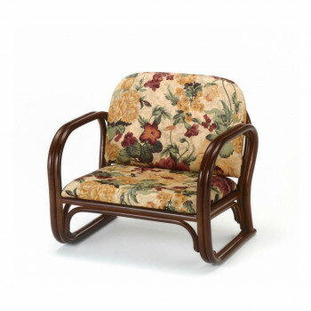 今枝商店 Romantic Rattan 籐思いやり座椅子 ロータイプ S110B【メーカー直送：代金引換不可：同梱不可】【北海道・沖縄・離島は配達不可】