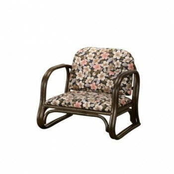 今枝商店 Romantic Rattan 籐思いやり座椅子 ロータイプ S211B【メーカー直送：代金引換不可：同梱不可】【北海道・沖縄・離島は配達不可】