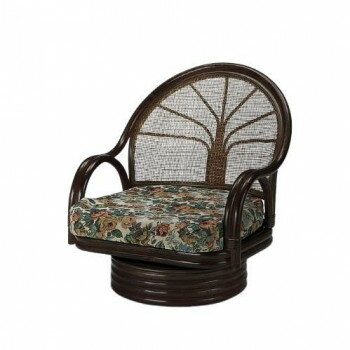 今枝商店 Romantic Rattan 籐ワイド回転座椅子 ミドルタイプ S3004B【メーカー直送：代金引換不可：同梱不可】【北海道・沖縄・離島は配達不可】