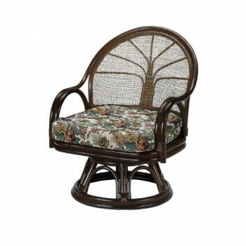 今枝商店 Romantic Rattan 籐ワイド回転座椅子 ハイタイプ S3005B【メーカー直送：代金引換不可：同梱不可】【北海道・沖縄・離島は配達不可】
