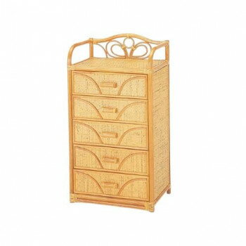 今枝商店 Romantic Rattan 籐チェスト 5杯タイプ W701【メーカー直送：代金引換不可：同梱不可】【北海道・沖縄・離島は配達不可】