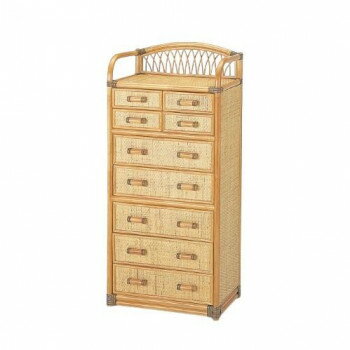 今枝商店 Romantic Rattan 籐チェスト 9杯タイプ W703【メーカー直送：代金引換不可：同梱不可】【北海道・沖縄・離島は配達不可】