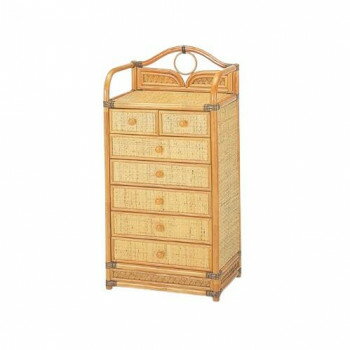 今枝商店 Romantic Rattan 籐チェスト 7杯タイプ W750【メーカー直送：代金引換不可：同梱不可】【北海道・沖縄・離島は配達不可】
