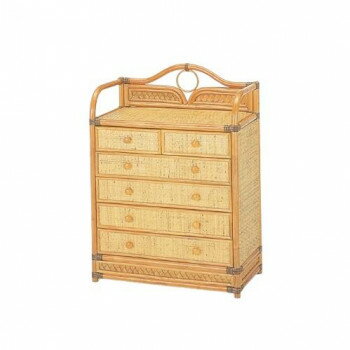 今枝商店 Romantic Rattan 籐チェスト 6杯タイプ W754【メーカー直送：代金引換不可：同梱不可】【北海道・沖縄・離島は配達不可】