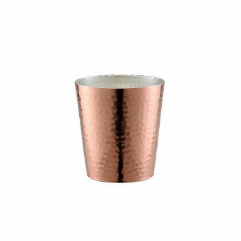 田辺金具 華ロックグラス槌目300ml銅ミラー 4840【メーカー直送：代金引換不可：同梱不可】【北海道・沖縄・離島は配達不可】