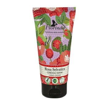 FLORINDA フレグランスハンドクリーム モザイク 75ml ワイルドローズ【メーカー直送：代金引換不可：同梱不可】【北海道・沖縄・離島は配達不可】