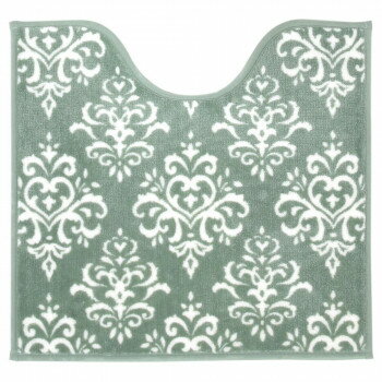 カラーショップ トイレ足元マット アラベスク スモークグリーン ヨコズナクリエーション【メーカー直送：代金引換不可：同梱不可】【北海道・沖縄・離島は配達不可】