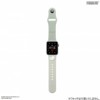樂天商城 - ピーナッツ スヌーピー Apple Watch 42〜38mm対応シリコンバンド グレー SNGG-154GY【メーカー直送：代金引換不可：同梱不可】【北海道・沖縄・離島は配達不可】