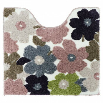 フルール トイレ足元マット ピンク　ヨコズナクリエーション【メーカー直送：代金引換不可：同梱不可】..