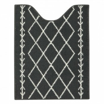 ベニワレン トイレ足元マット ロング グレー 約80×65cm　ヨコズナクリエーション【メーカー直送：代金..