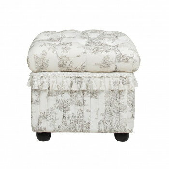 ジェニファーテイラー トワルドジュイ収納付スツール Toile de Jouy 33139ST【メーカー直送：代金引換不可：同梱不可】【北海道・沖縄・離島は配達不可】