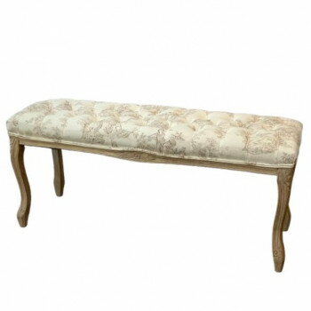 ヴィヴィアン トワルドジュイ ベンチ Toile de Jouy 17701BH-JY02【メーカー直送：代金引換不可：同梱不可】【北海道・沖縄・離島は配達不可】