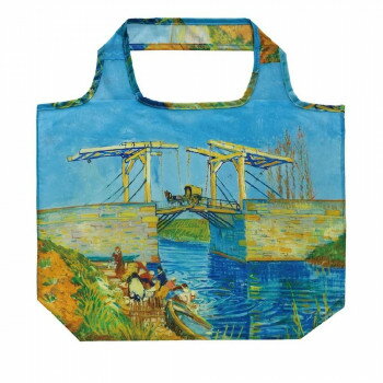 名画エコバッグMサイズ ゴッホ 「アルルの跳ね橋」 AE-00842【メーカー直送：代金引換不可：同梱不可】【北海道・沖縄・離島は配達不可】