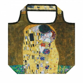 名画エコバッグLサイズ クリムト 「キス」 AE-01125【メーカー直送：代金引換不可：同梱不可】【北海道・沖縄・離島は配達不可】