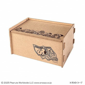 SNOOPY スヌーピー 75周年 ふた付収納ボックス SN1601【メーカー直送：代金引換不可：同梱不可】【北海道・沖縄・離島は配達不可】