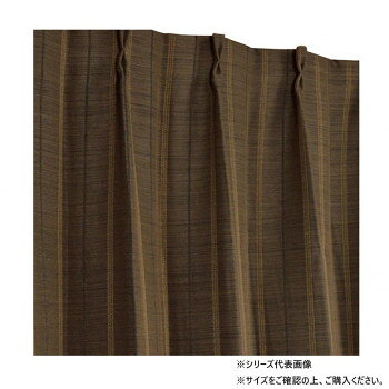 カーテン ストレート (RH) 2P 100X110 BR 547119000110085【メーカー直送：代金引換不可：同梱不可】【北海道・沖縄・離島は配達不可】