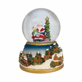 LEDスノードーム ミュージック フレンズサンタ【メーカー直送：代金引換不可：同梱不可】【北海道・沖縄・離島は配達不可】