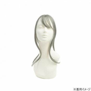 プリシラ ちょびっと白髪かくし ロング 耐熱 ライトグレイヘア ST-012L-TLGH【メーカー直送：代金引換不可：同梱不可】【北海道・沖縄・離島は配達不可】