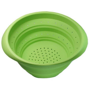 ユーロキッチン eurokitchen シリコン折りたたみ水切りボウル 緑(グリーン) 水切り器 容 ...