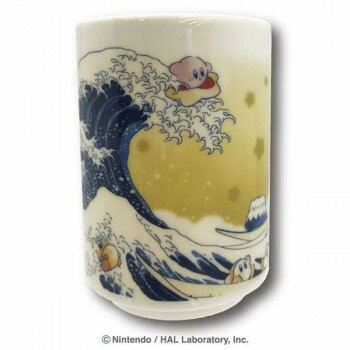 星のカービィ ふわふ和コレクション 湯呑み プププ三十六景 フロートアイランズ沖浪裏 00021020【メーカー直送：代金引換不可：同梱不可】【北海道・沖縄・離島は配達不可】