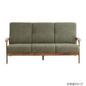東馬(TOHMA) RGR(リガラ) 3Pソファ GR グリーン 54681270【メーカー直送：代金引換不可：同梱不可】【北海道・沖縄・離島は配達不可】(3.0)