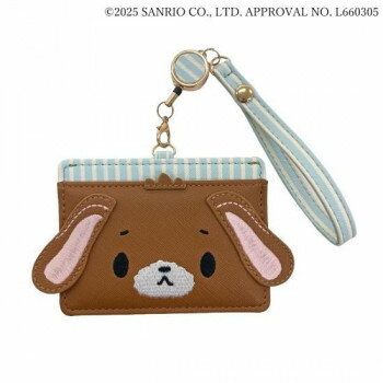 サンリオ シュガーバニーズ リール付パスケース MK1A-10SI(くろうさ)【メーカー直送：代金引換不可：同梱不可】【北海道・沖縄・離島は配達不可】