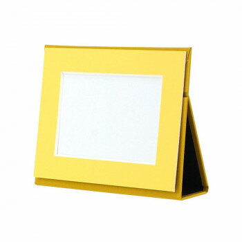 ポータブルフォトフレーム L判ヨコ マスタード 106-934【メーカー直送：代金引換不可：同梱不可】【北海道・沖縄・離島は配達不可】