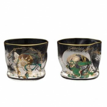 風神雷神　酒グラスペアセット　S-6226【メーカー直送：代金引換不可：同梱不可】【北海道・沖縄・離島は配達不可】