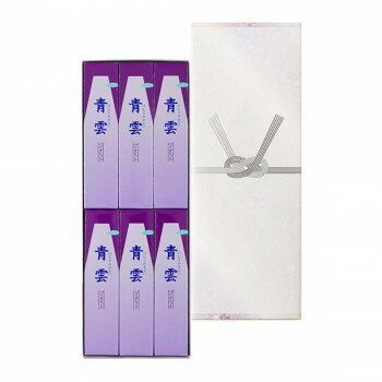 日本香堂 青雲バイオレット 進物型サック6入 包装品 25102【メーカー直送：代金引換不可：同梱不可】【北海道・沖縄・離島は配達不可】