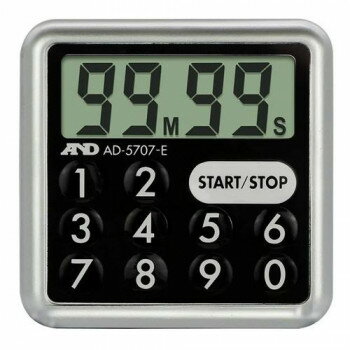 A＆D 防滴100分デジタルタイマー 強力ネオジウム磁石内蔵 AD5707E【メーカー直送：代金引換 ...
