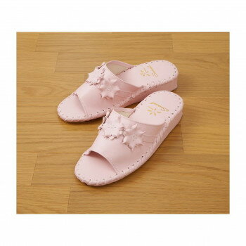 手編みヒールアップスリッパ パステルピンク XM-674【メーカー直送：代金引換不可：同梱不可】【北海道・沖縄・離島は配達不可】