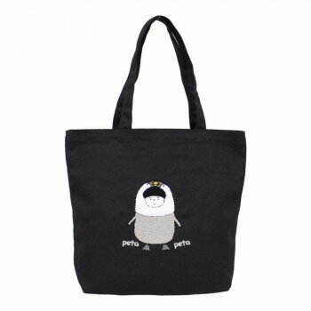 Sちゃんまん サガラ刺繍 横ビッグトート SCM-SFN20-0601SG BK【メーカー直送：代金引換不可：同梱不可】【北海道・沖縄・離島は配達不可】