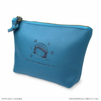 ちびまる子ちゃん フェイクレザーポーチ ちびまる子ちゃん 12cm×16cm×5cm【メーカー直送：代金引換不可：同梱不可】【北海道・沖縄・離島は配達不可】