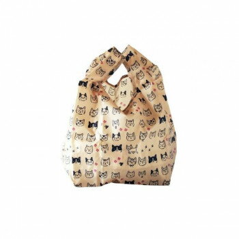 购物袋 - のあぷらす　ノア+ コンビニバッグ ベージュ・顔　NF893【メーカー直送：代金引換不可：同梱不可】【北海道・沖縄・離島は配達不可】