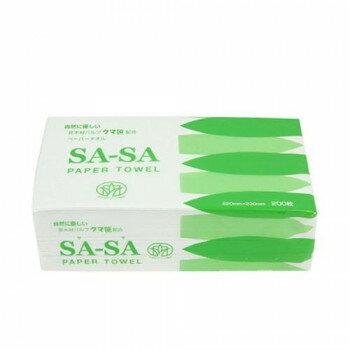 太洋紙業 6259 ペーパータオル SASA (200枚)×25入【メーカー直送：代金引換不可：同梱不可】【北海道・沖縄・離島は配達不可】