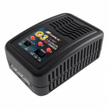 ※パッケージ、デザイン等は予告なく変更される場合があります。※画像はイメージです。商品タイトルと一致しない場合があります。シンプルな操作性を実現しました。LiPo/LiFe両対応です。シンプルな操作性を実現!LiPo/LiFe 両対応! AC 専用カンタン充電器!充電電流を3 段階に切替え可能!(0.5A/1.0A/1.5A)対応セル数:1S 〜 3S (LiPo/LiFe 共通)コネクター差込口:JST-XH※タミヤ製LiFeの充電には別途タミヤLiFe変換コネクタ(G0026)が必要です。サイズ8.8×5.7×3.5cm個装サイズ：13.0×9.0×7.0cm重量100g個装重量：231g素材・材質樹脂、金属仕様入力電圧:100-240V、50-60Hz対応バッテリー:LiPo/LiFe対応セル数:1-3セル充電電流:0.5A/1.0A/1.5A±10%最大出力:15W±10%製品安全マーク:PSE届出事業者名:(株)ジーフォース製品型番:G0018定格電圧および定格容量:18W付属品取扱説明書生産国中国広告文責:株式会社ホームセンターセブンTEL:0978-33-2811※パッケージ、デザイン等は予告なく変更される場合があります。※画像はイメージです。商品タイトルと一致しない場合があります。fk094igrjs