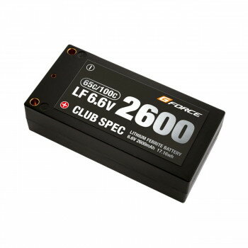 G-FORCE ジーフォース CLUB SPEC LiFe 6.6V 2600mAh GFG102【メーカー直送：代金引換不可：同梱不可】【北海道・沖縄・離島は配達不可】